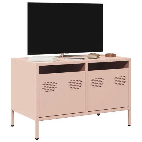 Szafka Pod Telewizor Różowa Półka Szafka RTV Stalowa 68x39x43.5 cm Tylko do końca tygodnia