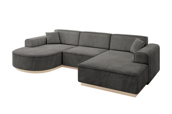 Ostatnia szansa Narożnik uniwersalny bez funkcji spania ARRIO-U1 303x171x83cm Ciemnoszary