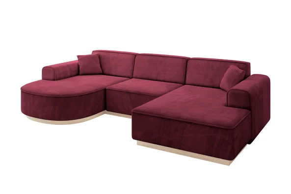 Dostępne od ręki Narożnik uniwersalny bez funkcji spania ARRIO-U1 303x171x83 cm Zielony
