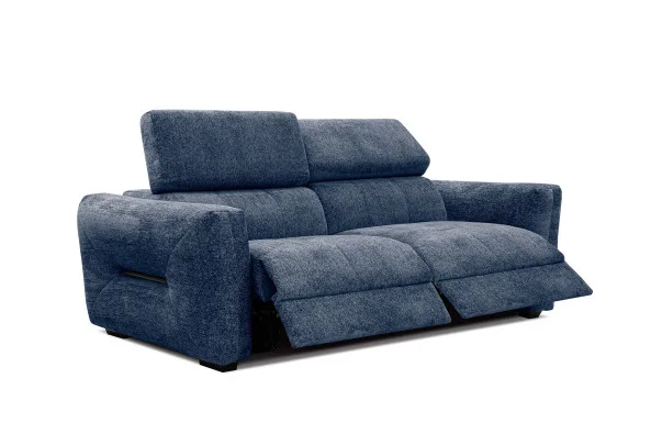 Szybka dostawa CALVERA Sofa 3 osobowa, 2 x Relax Zero Gravity, granatowa