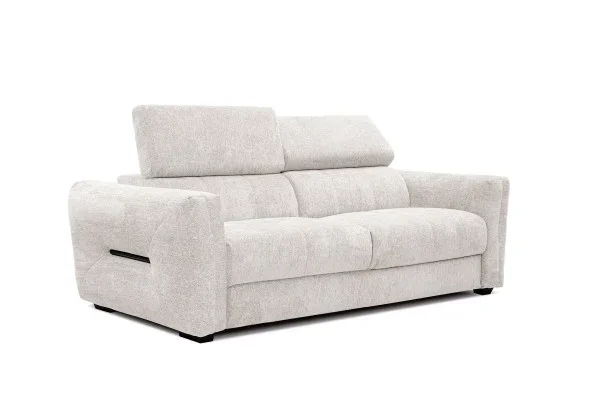 CALVERA Sofa 3 osobowa, biała Rabat