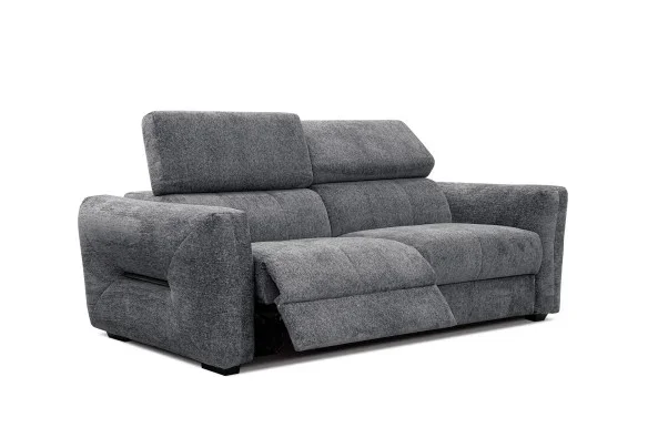 CALVERA Sofa 3 osobowa, 1 x Relax Zero Gravity, grafitowa Wysoka jakość