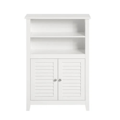 SoBuy Meble łazienkowe z 2 drzwiczkami Biały 60x25.5x90cm Klasyczny BZR13-W Cena promocyjna