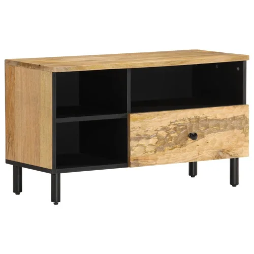 Ekspresowa dostawa Szafka Pod Telewizor Drewniana Półka Stolik RTV Brązowy 80x33x46 cm