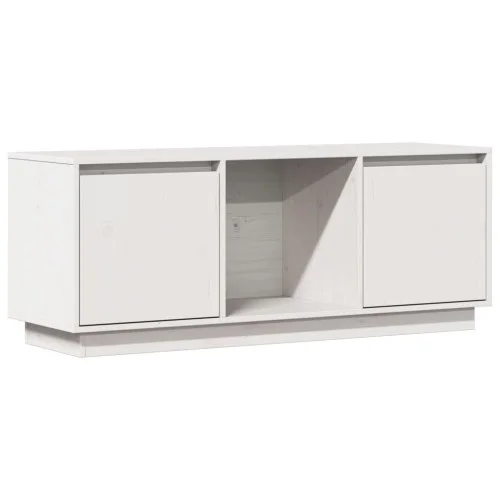 Szafka Pod Telewizor RTV Komoda Drewniana Biała 110,5x35x44 cm Darmowa dostawa