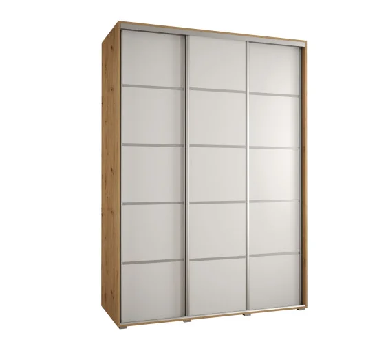 Bestseller Szafa przesuwna 45 wysoka DAVOS 4 180 artisan+biały+srebrny