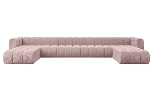 Okazja Narożnik uniwersalny modułowy Joren-U3 - 501x177x70 cm Różowy