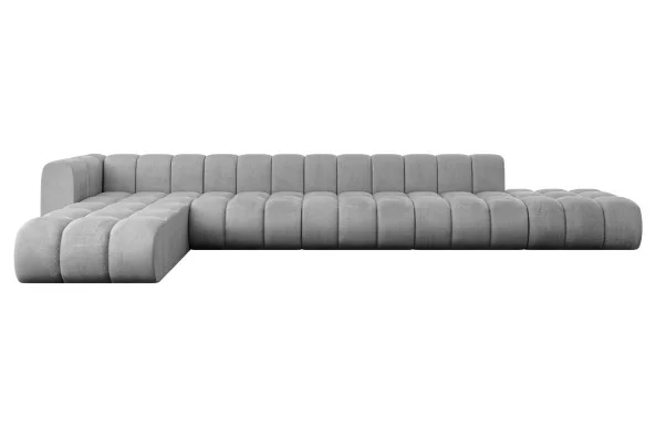 Narożnik lewostronny modułowy Zuvon-L3 - 478x177x70 cm Jasny szary Najlepsza cena