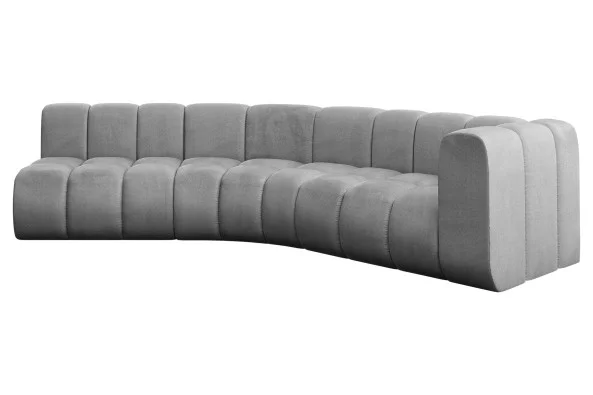 Narożnik prawostronny modułowy Karex-L1 - 308x194x70 cm Jasny szary Obniżka ceny
