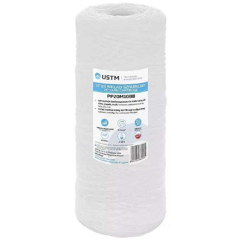 Wkład, filtr sznurkowy 10" Big Blue USTM PP20M10BB Niska cena