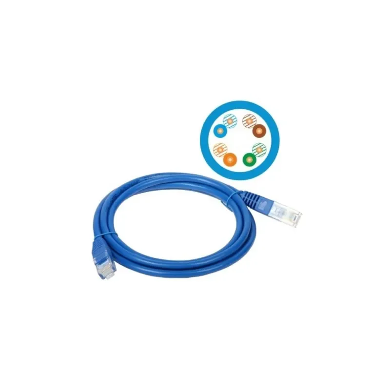 Dostępne od ręki ALANTEC-Patch-cord U/UTP kat5e PVC 0.25m niebieski