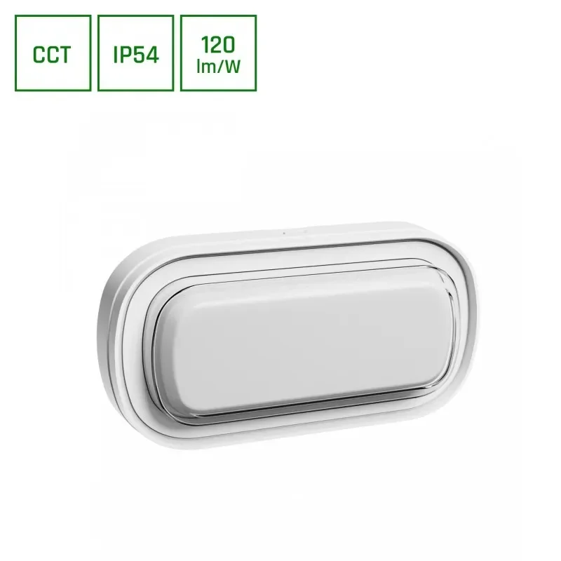 Wyprzedaż PASTILO 10W CCT 230V 120st IP54 IK10 205x105x47mm BIAŁY OWALNA