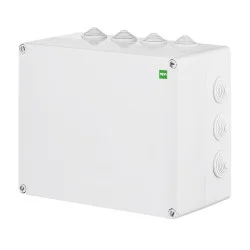 Rabat Puszka natynkowa hermetyczna IP55 342x282x115 szara z dławicami Industrial 2723-02 Elektro-Plast