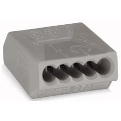 Wyjątkowa oferta Złączka instalacyjna 5x szara 273-101 Wago