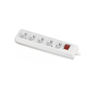 Ograniczona ilość Przedłużacz z/u 5 gniazd 1,5x3m IP20 wyłącznik on/off biały PRZ-0012 Helios