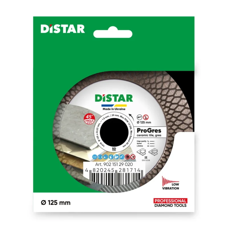 Oferta limitowana DISTAR PRO GRES 125mm DIAMENTOWA TARCZA TNĄCA (90215129020)