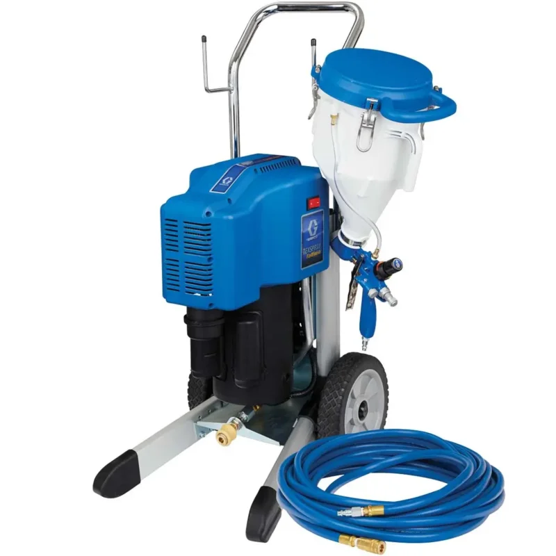 Wysoka jakość Zestaw Graco TexSpray FastFinish Pro kompresor wraz z ciśnieniowy pistoletem ze zbiornikie – hopper gun (25D493)