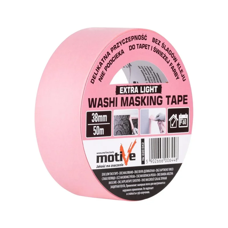 Motive Taśma maskująca WASHI LIGHT 38mm/50m EXTRA (020 042) Ograniczona ilość